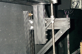 Another view of the fixture for the vertical alignment
