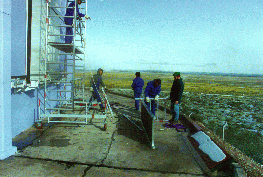 21 - Los Leones bay 5, remounting the scaffold