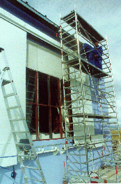 12 - window of bay 5 being removed